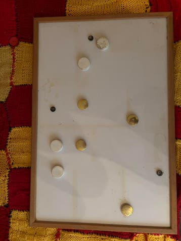 Gratis af te halen: memobord met magneten.