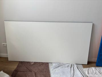 Wit bureaublad 160x80cm, 18mm dik