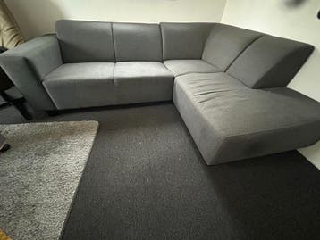Grijze hoekbank