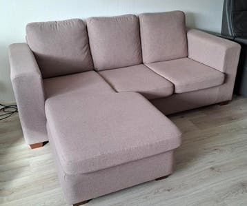 Comfortabele bank met hocker - 2 meter breed