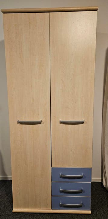 Kledingkast met lades en hangruimte - 197x82x56 cm