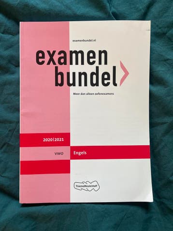 Examenbundel Engels vwo 2020/2021 GRATIS OPHALEN