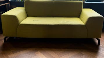 tweepersoonsbank - Geelgroen