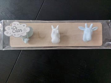 Gratis Kinderkapstok met Dierenkoppen