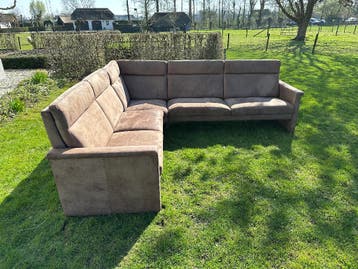 Suede leren hoekbank GRATIS