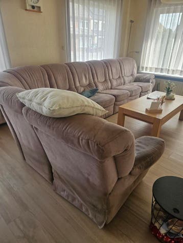 Grote zithoek met 2 elektrische relaxfuncties, 9-delig