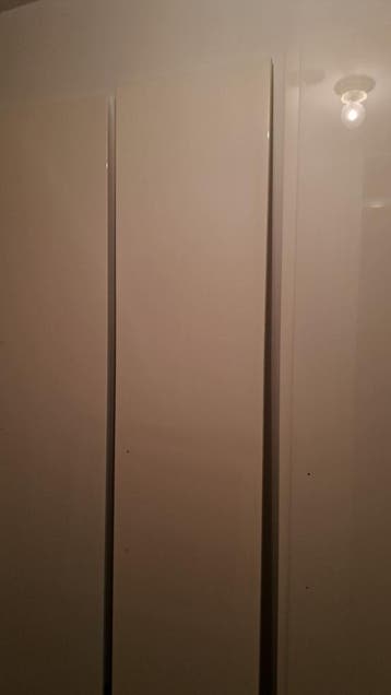 4 x witte hoogglans paxkastdeuren 229x50