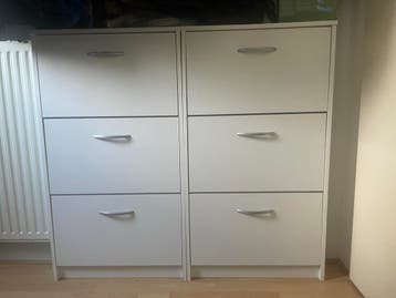 Witte schoenenkasten 2 stuks