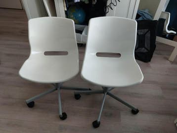 2x Ikea bureaustoel - Wit