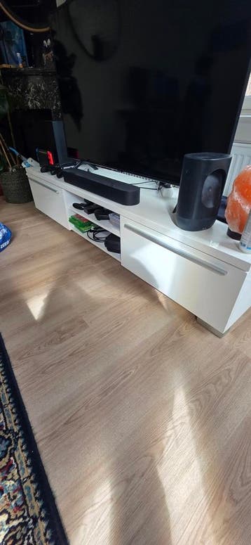 Wit TV meubel met lades en open vakken