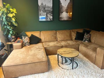 Nu gratis ophalen, heerlijke u-vormige hoekbank