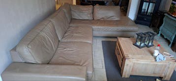 Gratis hoekbank leer