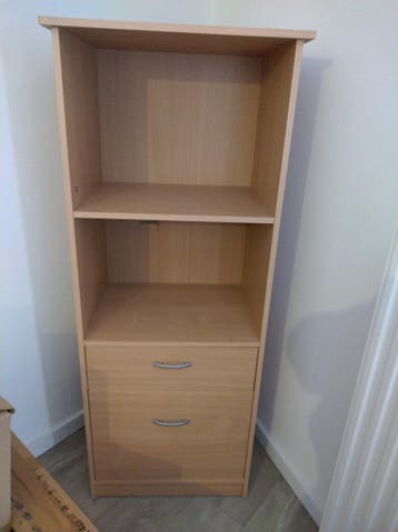 Boekenkast met lades