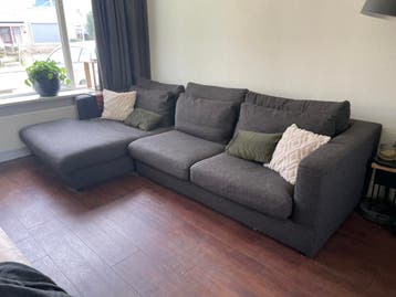 Fijne, grijze hoekbank