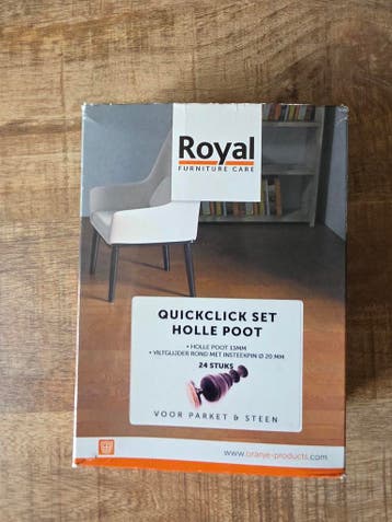 Quickclick set holle poot 13mm, 19 stuks