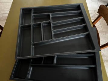 KVIK Bestekbakken Donkergrijs - Extra Diepe Lades 60 cm
