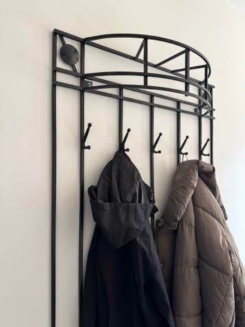 Metalen kapstok donker grijs
