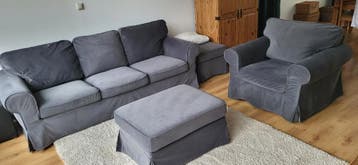 Ektrop 3 zits bank en Fauteuil Hakebo