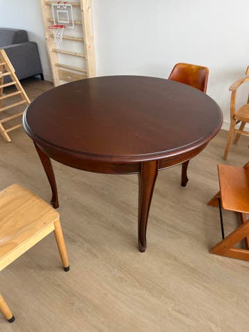 Gratis ronde tafel hout