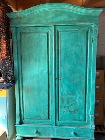 Kledingkast, lades Vintage look gegeven, Gratis op te halen