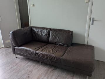 Gratis - Bruine leren bank