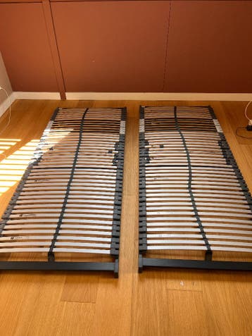 GRATIS 2x eenpersoons lattenbodem bossflex 600 vlak (80x200)