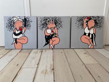 DRIE DIKKE DAMES