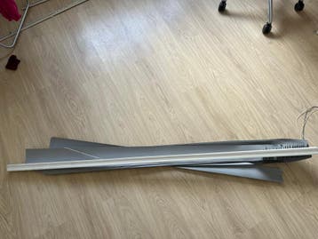 Draaggordijn met lamellen