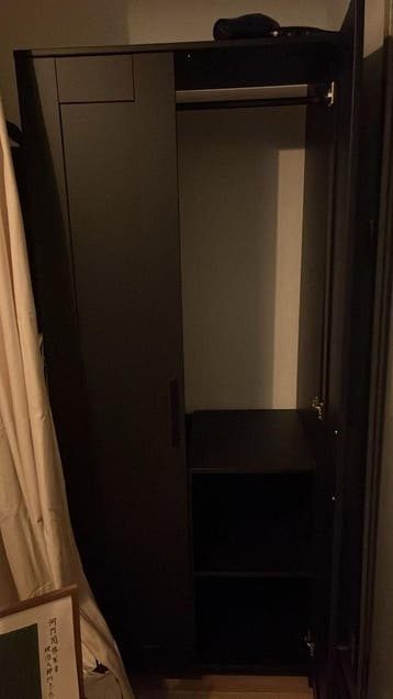 Ikea Brimnes kast / kledingkast 2 deuren zwart