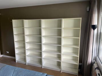 GRATIS 4x IKEA Billy Boekenkast - Wit