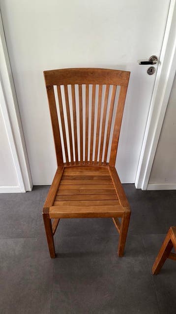 Houten stoelen 6 stuks