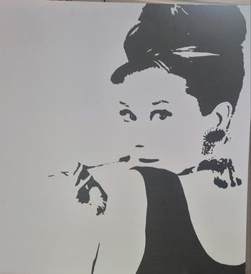 Audrey Hepburn Pop Art Canvas Schilderij