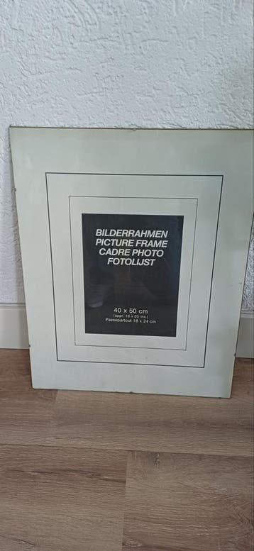Fotolijst 40 x 50 cm met passe-partout