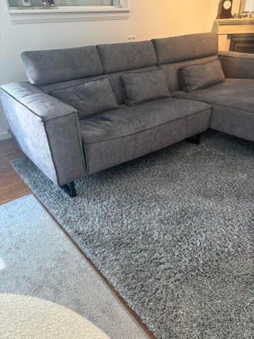 Loungebank grijs licht grijs