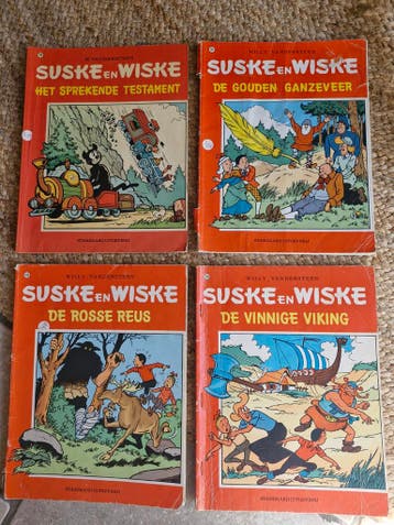 Vier titels Suske en Wiske