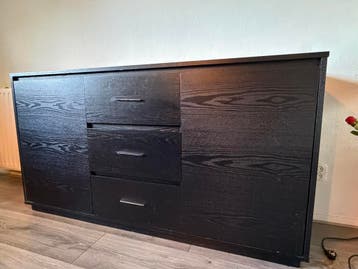 Zwart dressoir 160cm