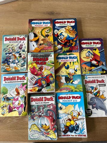 Donald duck pockets; 10 stuks - graag ruilen
