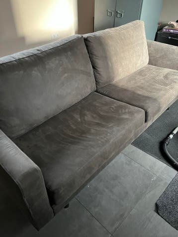 Gratis af te halen Bruin/grijze 3 zitsbank