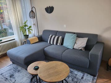 Bank, 3-zits, gebruikt, 2.40m lang, gratis af te halen