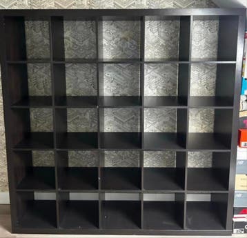 Expeditkast 5x5 vakken, zwart