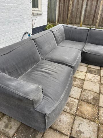 Hoek bank grijs gratis af te halen