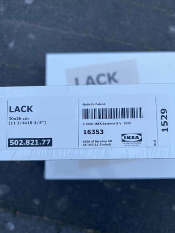 IKEA LACK wandplank 30x26 cm
