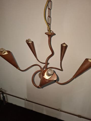 Roestkleurige hanglamp