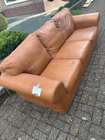 Comfortabele leren bank - 3-zits