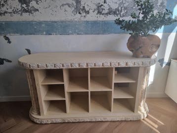 Travertin zwaar open dressoir
