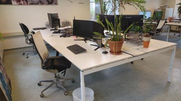 Grote kantoortafel 4m - 4 tot 6 werkplekken