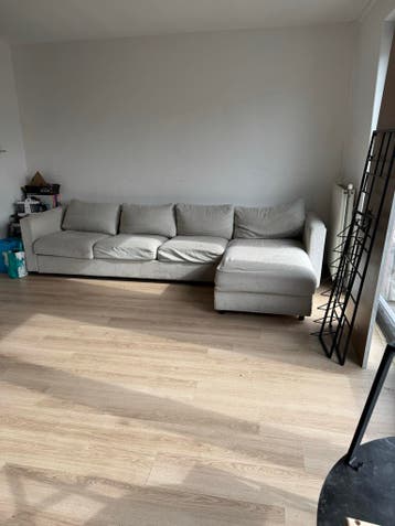 Comfortabele hoekbank met opbergruimte - Lichtgrijs