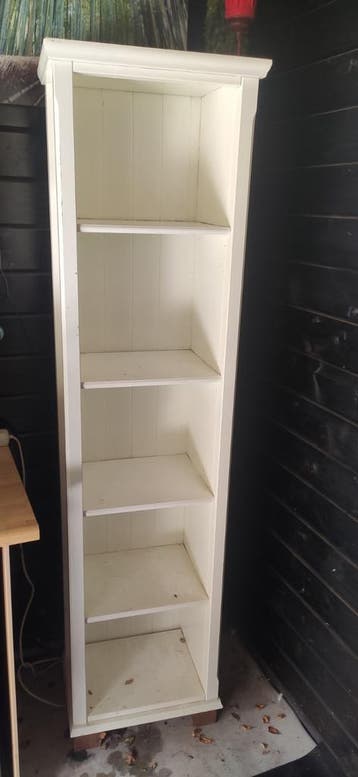 Massief houten boekenkast - Wit gratis 1.92 hoog 32 diep 46