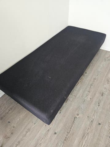 Gratis eenpersoons boxspring zwart 90x200 cm ZSM WEG