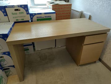 IKEA Bureau Malm lichtbruin